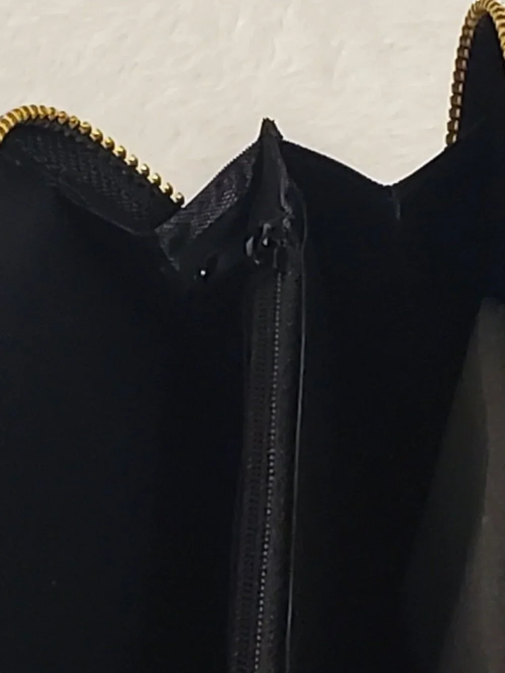 Black wristlet wallet with double zipper pouches NWT!